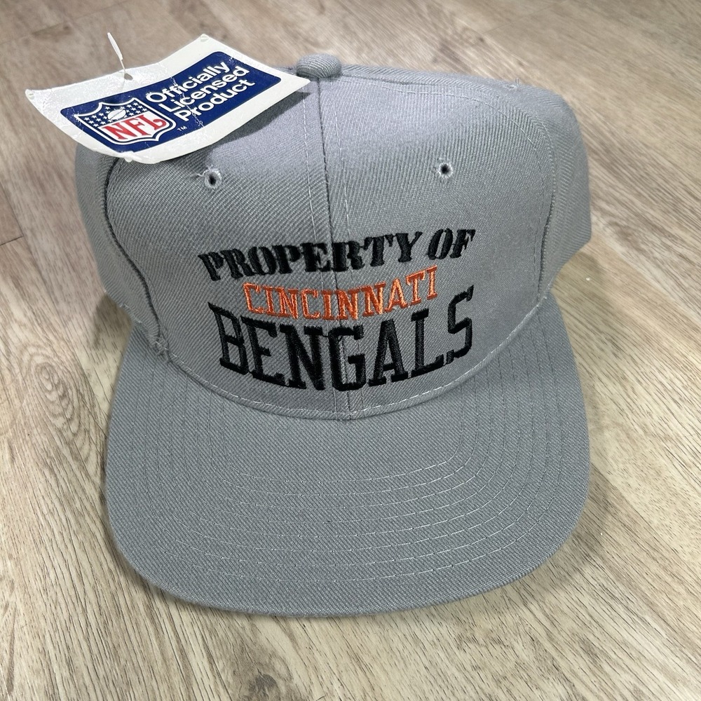 VTG New Era Cincinnati Bengals Snapback Hat NEW NFL Football Gray Wool‎ Cap
